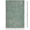 Presto Blue Geometric Hand Tufted Wool Carpet 4X6 Feet