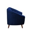 Nilo Velvet 2 Seater Sofa in Navy Blue Colour