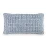 Kelly Knit Quarry Grey Decorative Cushion Cover 12 x 20 Inches