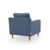 Stevens 1 Seater Fabric Sofa in Turkish Blue Colour