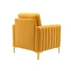 Rafeal Fabric Lounge Chair in Yellow Colour