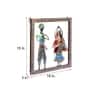 Desert Art Metal Handpainted Dancer Couple Wall Hanging in Black Colour