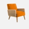Evant Ratan Accent Chair in orange Colour