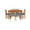 lyvia solid wood 6 seater Dining table in Provincial Teak