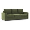 Apollo Sofa (Colour: Moss Green, Cushion: Hard, Sofa Type: Regular, Seating Capacity: 3 Seater, Back Type: Regular)