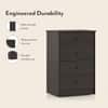 Ben Engineered Wood Chest of 4 Drawers in Dark Wenge Finish