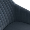 Dane Solid Wood Dining Table 6 Seater with 6 Rochelle Lounge Chairs (Finish: Honey, Colour: Marengo Grey Velvet)