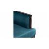 Arista Sheesham Wood Accent Chair Set of 2 in Turquoise