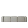Elegantedge Wood Right Aligned 3-Seater With Upholstery Non Storage Sofa In Grey Colour
