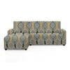 Left Aligned 2 Seater Left Aligned Chaise Greyish Diamond Sofa Cover