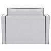 Elano Modern Premium  1 Seater Boucle  Pull Out Sofa Cum Bed with Improted Mechanism In white  Color