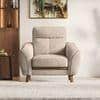 Ronan 1 Seater Fabric Sofa In Beige Colour