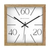 Wooden Wall Clock with 60-40-20 Index Design
