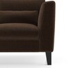 Lewis Sectional Sofa (Colour : Dark Earth, Cushion : Soft, Seater : Right Aligned 3 Seater + Right Aligned Chaise)