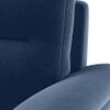 Adelaide Premium 1 Seater Fabric Sofa in Lapis Blue Colour