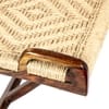 NatWest Sheesham Wood Vintage Balcony Chair in Natural Jute Rope Canning