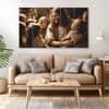 The Castle Decor Jesus Christ Wall Art Set of 5 Wooden Framed Digital Painting 27x48 Inch