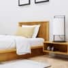 Hexa Engineered Wood Modern Single Bed With Headboard Without Storage In Giant Wood