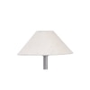 Diamond White Natural Fiber Floor Lamp with Steel Steel Base