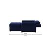 Serta 3 Seater Pull Out Sofa cum Bed  in Navy Blue Colour