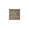Wooden 3D Handmade Grey Colour Square Wall Art with Ring Pattern
