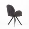 Cotton Fabric Dining Chair in Grey Colour