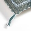 Embroidered Sage Linen Lumbar Cushion Cover