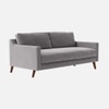 Reiti Velvet 2 Seater Sofa in Grey Colour