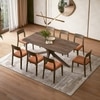 Anderson Solid Wood 8-Seater Dining Table With Set of 4 Clarke Dining chairs