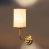 Devansh Metal Electric Wall Light in Gold Colour with White Shade Count of 1 Light