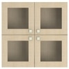 Romano Wall Mounted Glass Display Cabinet in Bronze Cambric Colour