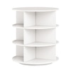 360° Rotating Shoe Rack 3-Tier in White – Space-Saving Revolving Shoe Organizer
