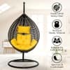 Premium Egg Single Seater 6 Star Swing Chair Yellow