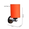 Devansh Metal Electric Wall Light in Orange Colour with Orange Shade Count of 1 Light
