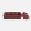 Davis Fabric Sofa (Pink)