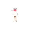 Harmon Pink Cotton Shade Floor Lamp