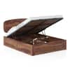 Nimbus Solid Wood Queen Size Bed With Hydraulic Storage (Teak Finish)