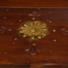 D'Dass Copper Wooden Shelf Style Temple For Pooja In Home and Office