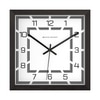 Modern Square Wall Clock with Graphic Frame and Bold Numerals