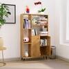 Hexa Engineered Wood Bookshelf Multipurpose Storage Rack in Giant Wood Colour