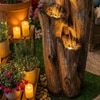 Brown Tree Carfted Cascade Water Fountain