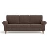 Oxford 3 Seater Fabric Sofa in Daschund Brown Colour