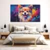 The Castle Decor Dogs Art Wall Painting Wooden Framed Digital Painting 27x48 Inch (Style 2)