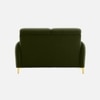 Monly Velvet 2 Seater Sofa Olive Green Color