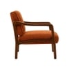 Citrus Boucle Fabric Arm Chair in Orange