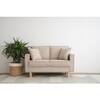 Scandinavian Nexon Two Seater Sofa Natural Wood Finish