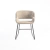 Optrion Fabric Dining Chair in Beige Colour