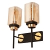 Eliante Modern Wall Lights Mild Steel & Glass Material Black, Gold & Champaign Finish