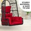 Premium Diesel Single Seater Spyder Swing Chair Red