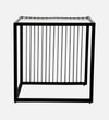 Sleek Metal Side Table in Black Colour